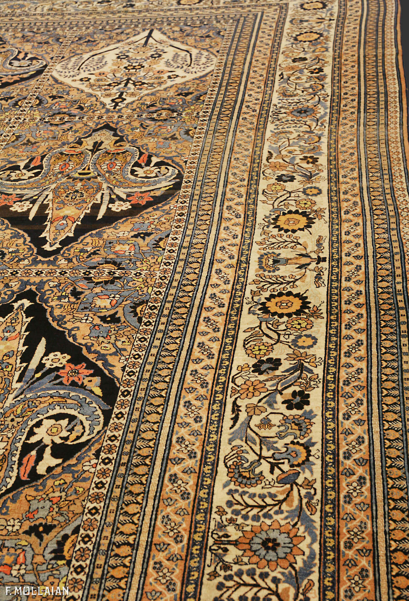 Tappeto Molto Grande Persiano Antico Tabriz Hagi Gialili n°:20541709
